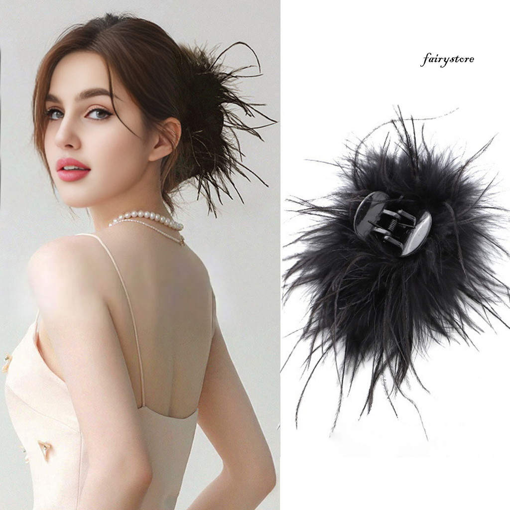 Kẹp Tóc Giả Lông Vũ Cá Mập, Chống Trơn Trượt, Phong Cách Hoạt Hình - Phụ Kiện Tóc