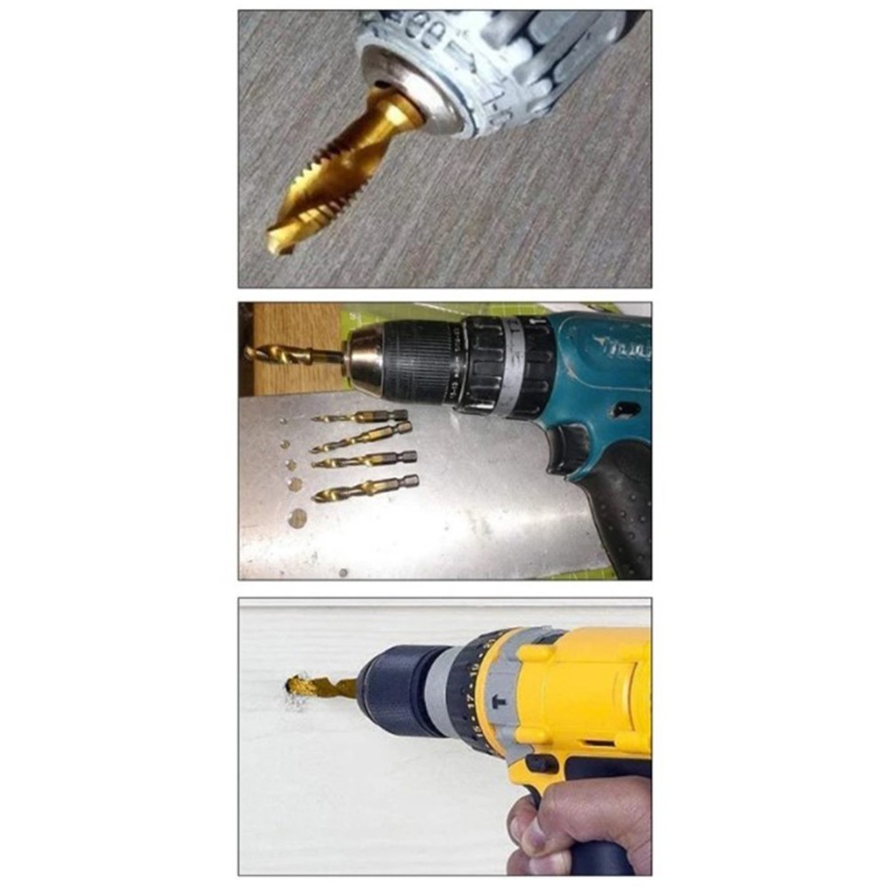 Có sẵn Mũi khoan vòi mạ Hex Shank Máy có ren Hợp chất cho M3-M10