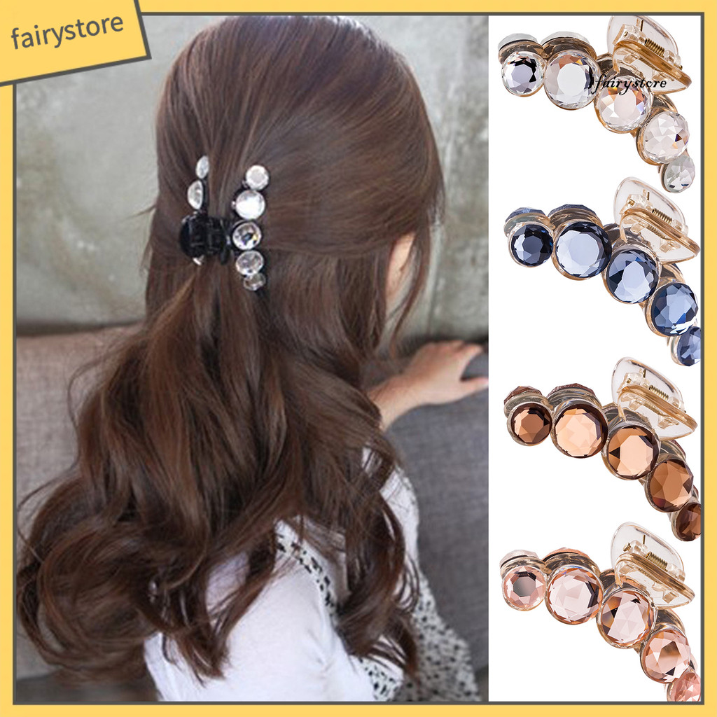 Kẹp Tóc Barrette Kim Cương Giả Sáng Bóng - Phụ Kiện Tóc Đẹp Cho Nữ