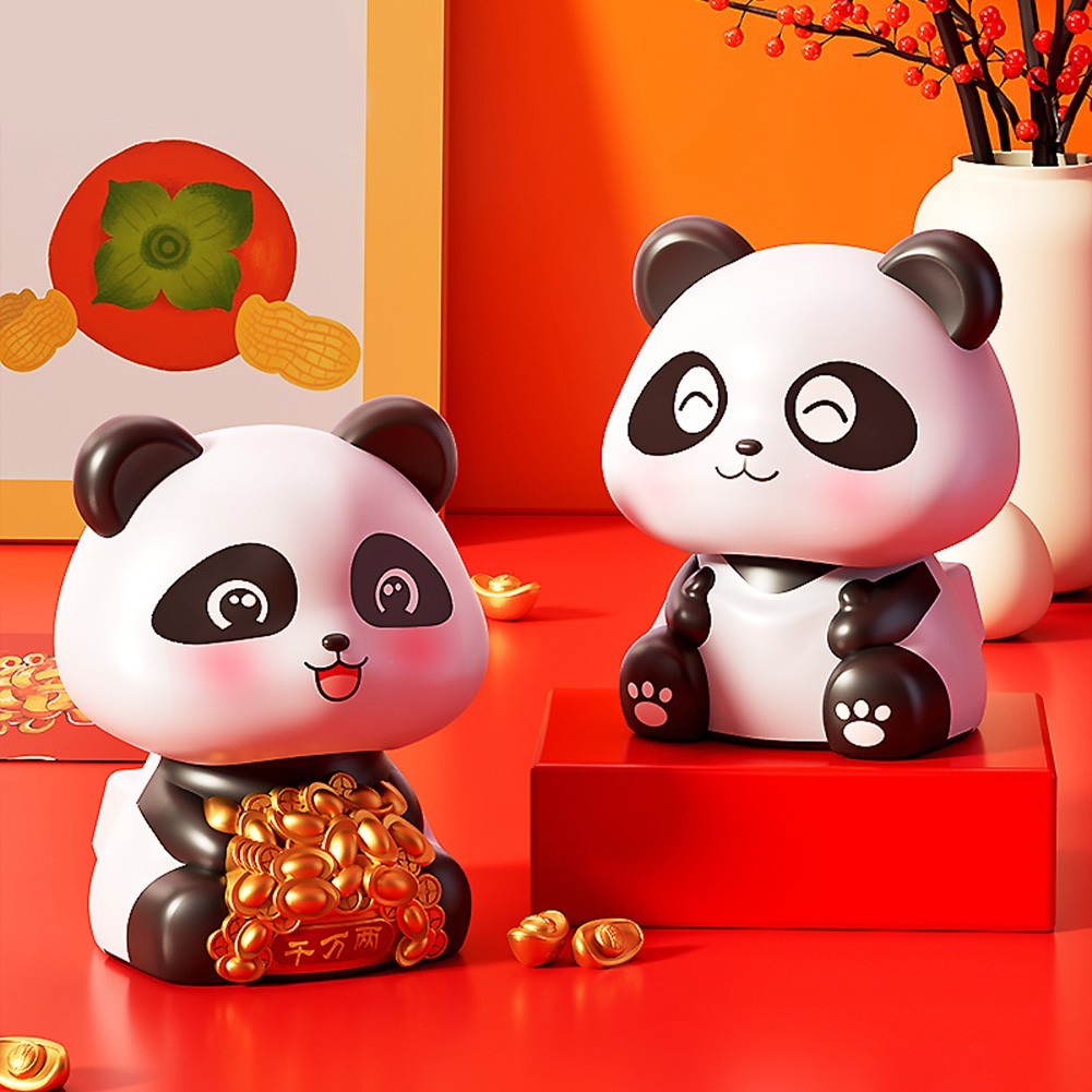 Trang sức gấu trúc xinh xắn cho ô tô và nội thất nhà