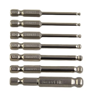 [Fuxin] 1 Mũi tuốc nơ vít lục giác đầu bi Bit lục giác mét Mũi điều khiển từ tính dài 65mm