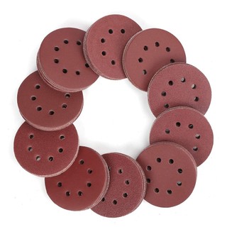 [Fuxin] 20 chiếc Giấy nhám tròn 5 Inch 125mm Đĩa chà nhám 8 lỗ & Grit 40-