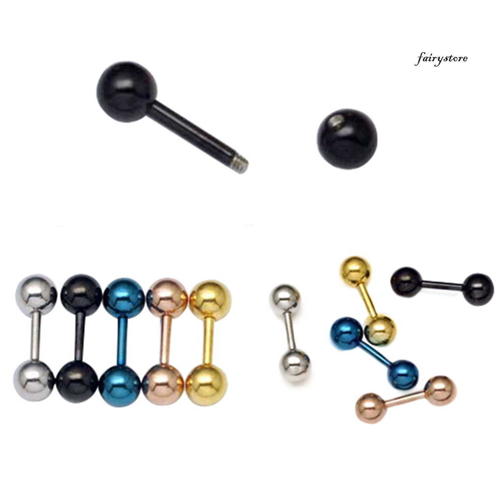 FYS _ Ear Studs Bông tai thanh tạ nam Punk chống mài mòn đơn giản để hẹn hò