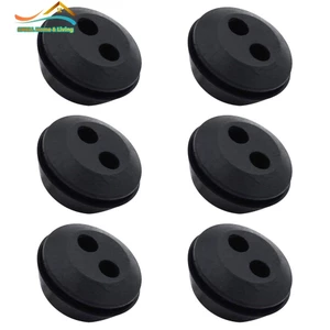 6 Chiếc Cao Su Grommet 2 Lỗ Bình Nhiên Liệu Cói Grommet Bình Nhiên Liệu Cao Su Grommet