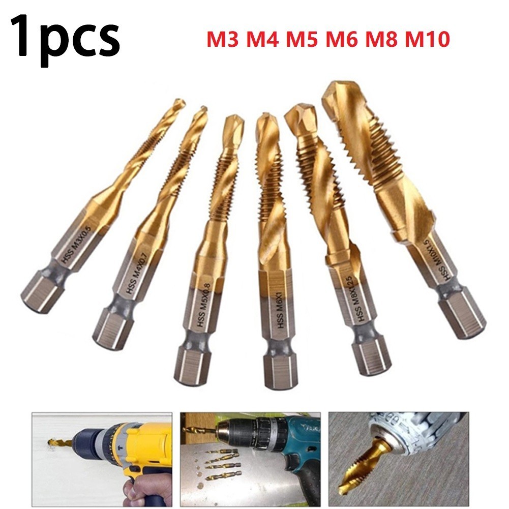 Có sẵn Mũi khoan vòi mạ Hex Shank Máy có ren Hợp chất cho M3-M10