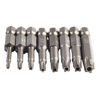 [Fuxin] 1 Chân Lục Giác 50mm 1 / 4 Từ Tính Năm Điểm Cho Mũi Tua Vít Torx Có Lỗ T8-T40