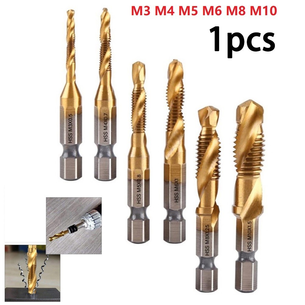 Có sẵn Mũi khoan vòi mạ Hex Shank Máy có ren Hợp chất cho M3-M10