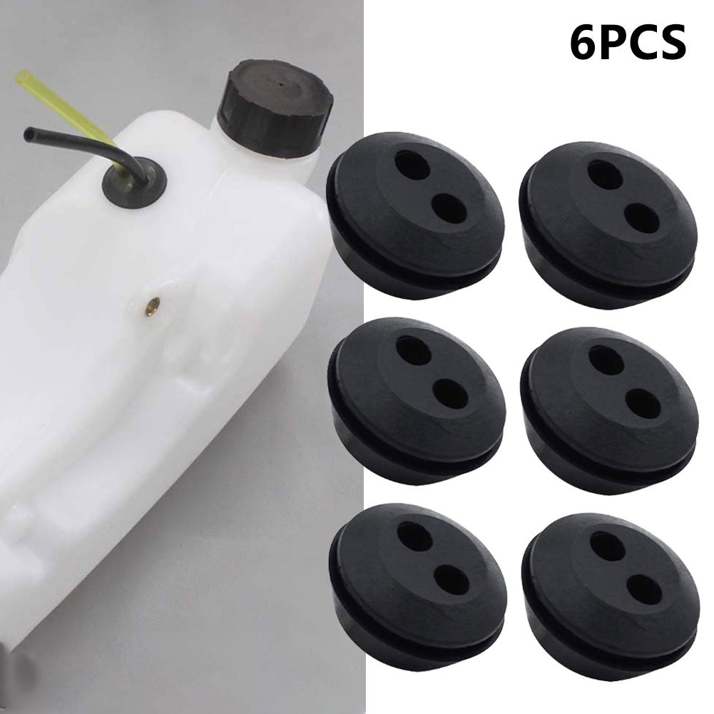 [Smellshi] 6 Chiếc Cao Su Grommet 2 Lỗ Bình Nhiên Liệu Cói Grommet Bình Nhiên Liệu Cao Su Grommet
