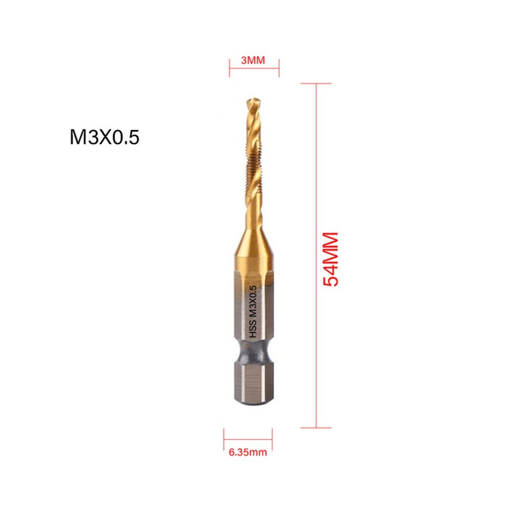 Có sẵn Mũi khoan vòi mạ Hex Shank Máy có ren Hợp chất cho M3-M10