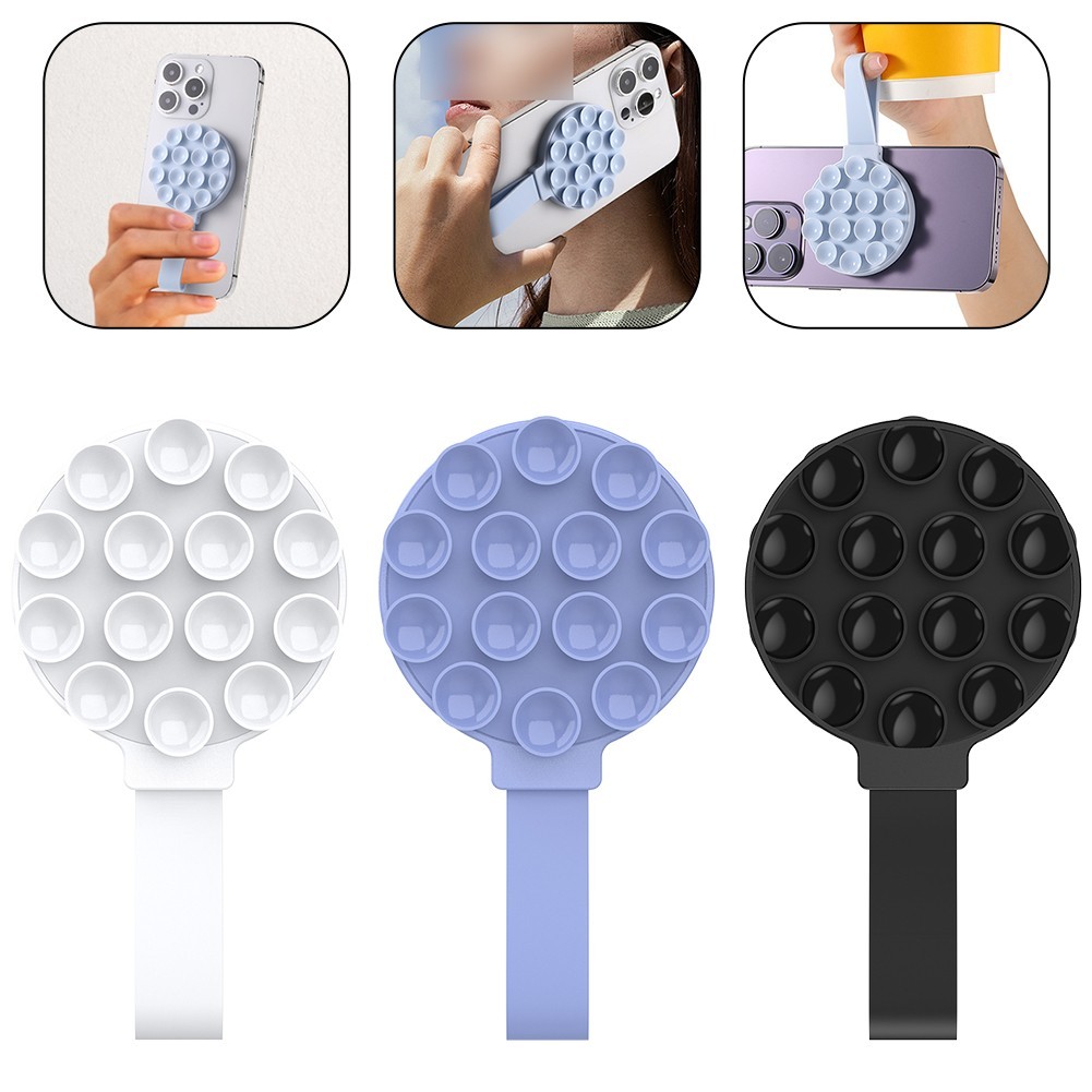 Giá đỡ điện thoại hút silicon và từ tính, linh hoạt, rảnh tay