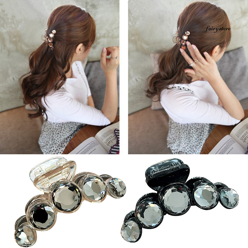 Kẹp Tóc Barrette Kim Cương Giả Sáng Bóng - Phụ Kiện Tóc Đẹp Cho Nữ