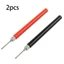 2 CÁI Đầu dò thử nghiệm lò xo vạn năng Đầu nối dây móc kiểm tra cách nhiệt 128mm