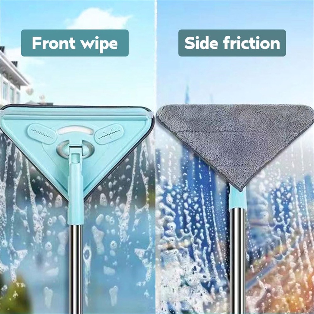 Cây lau nhà tam giác đa chức năng Cây lau nhà tam giác ghép 360° Cây lau nhà có thể xoay được Cây lau nhà có thể mở rộng có tay cầm dài Cây lau nhà gia đình cho sàn cửa sổ trần