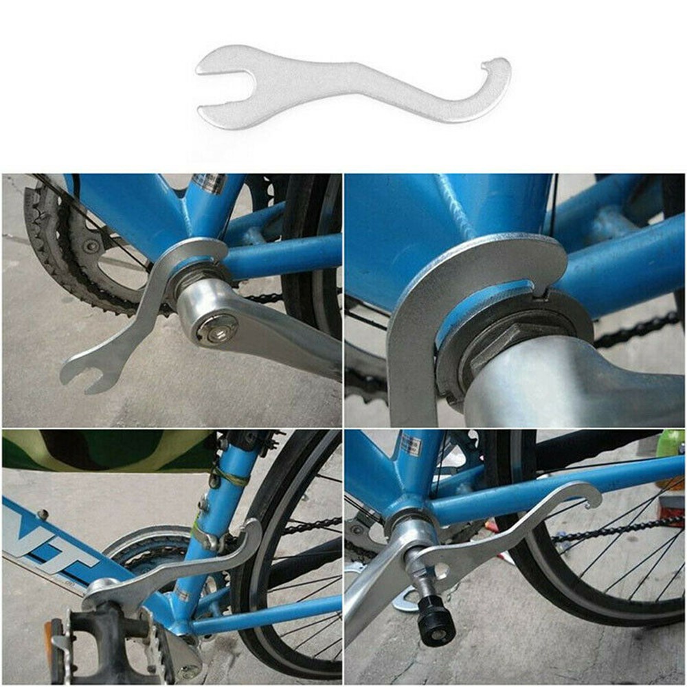 < Welv > Dụng cụ tháo vòng khóa xe đạp Xe đạp Giá đỡ dưới cùng Dụng cụ cờ lê sửa chữa cờ lê