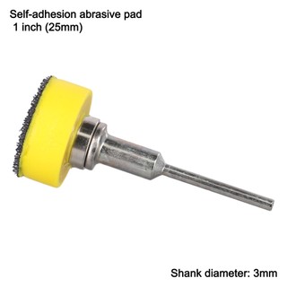[Fuxin] Giấy nhám đĩa 1 inch Tấm mài mòn tự dính kèm dụng cụ đánh bóng chuôi 3mm