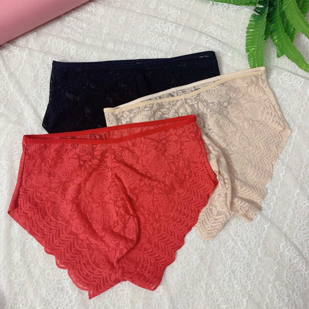 < COSYH > Quần Đùi Nam Gợi Cảm Bikini Quần Lót Quần Lót Thông Lưới Sheer Ren Túi Chữ G