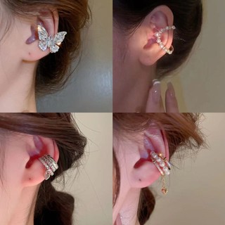 Kẹp tai bướm nhiều lớp phong cách DREJEW Ins không xỏ tai kẹp xương tai