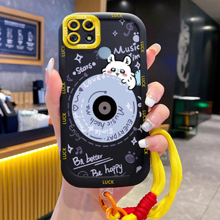 Ốp Lưng Realme C12 C15 C25 C25s C21Y C25Y Narzo 20 Narzo 30A Narzo 50A Case Dễ thương Với Lanyard