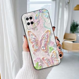 Ốp lưng Oppo A54 / A55 In hình Hoa xinh dễ thương chống sốc, mềm bảo vệ camera