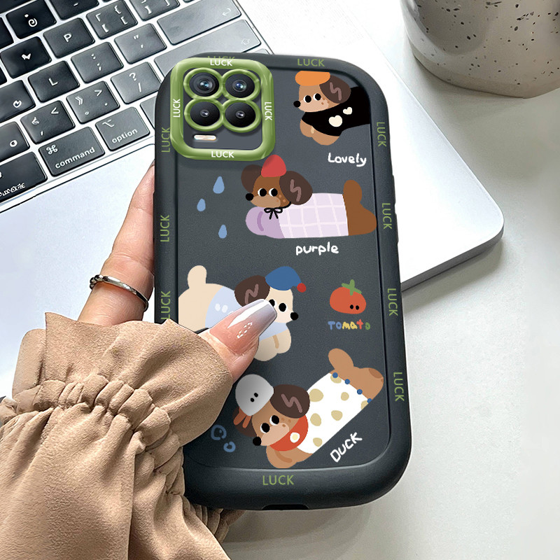 Ốp Lưng Realme 8 8i 8 Pro Narzo 50 4G Silicon Case Chó Nhỏ Dễ thương