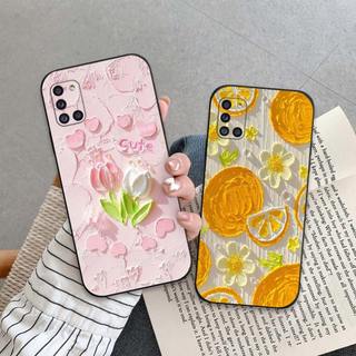 Ốp lưng Samsung A31 / A51 / A71 In hình Hoa xinh dễ thương chống sốc, mềm bảo vệ camera