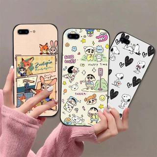 Ốp lưng iPhone 6 6s 7 7p 8 8p Plus In hoạt hình dễ thương chống sốc, mềm bảo vệ camera