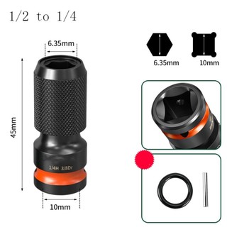 [FUXIN] 1 CÁI CHO Bộ chuyển đổi cờ lê IMPACT 1 / 2 3 / 8 1 / 4 sang 6.35mm Bộ chuyển đổi ổ cắm lục giác