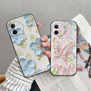 Ốp lưng Vivo V30 / V30E In hình Hoa xinh dễ thương chống sốc, mềm bảo vệ camera