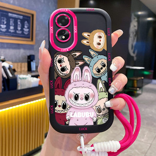 Ốp Lưng OPPO A18 A38 Case Dễ thương Thỏ Với Lanyard