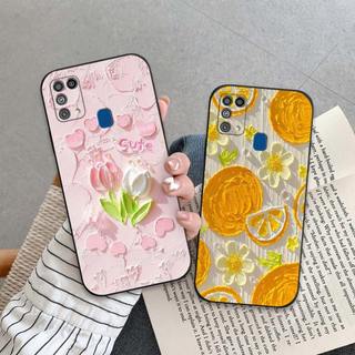 Ốp lưng Samsung M31 / M51 In hình Hoa xinh dễ thương chống sốc, mềm bảo vệ camera