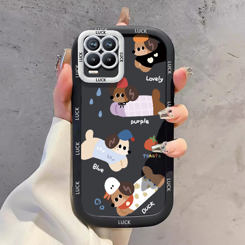 Ốp Lưng Realme 8 8i 8 Pro Narzo 50 4G Silicon Case Chó Nhỏ Dễ thương