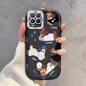 Ốp Lưng Realme 8 8i 8 Pro Narzo 50 4G Silicon Case Chó Nhỏ Dễ thương