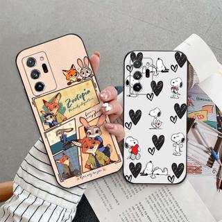 Ốp lưng Samsung Note 20 / Note 20 Ultra In hoạt hình dễ thương chống sốc, mềm bảo vệ camera