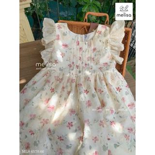 MLSDCC.6570 - Váy Melisa hoa nhí cánh tiên phối ren cho bé size 1-10y