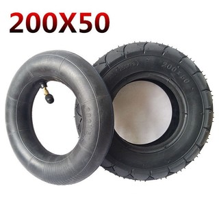 Lốp cao su & ống trong 200x50 8'', chất lượng cao, phù hợp xe tay ga điện