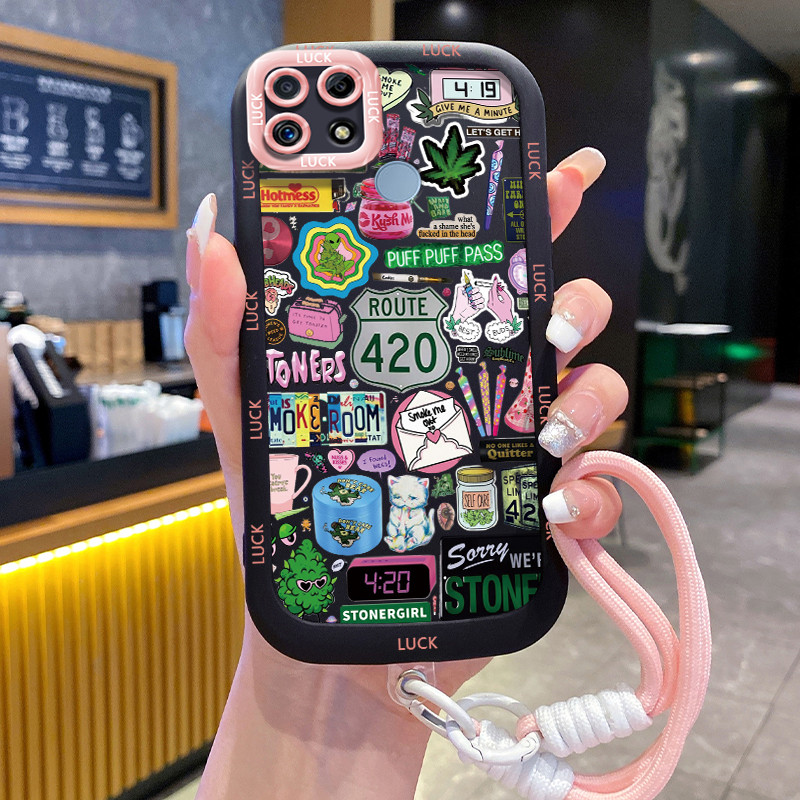 Ốp Lưng Realme C12 C15 C25 C25s C21Y C25Y Narzo 20 Narzo 30A Narzo 50A Case Chống sốc Với Lanyard