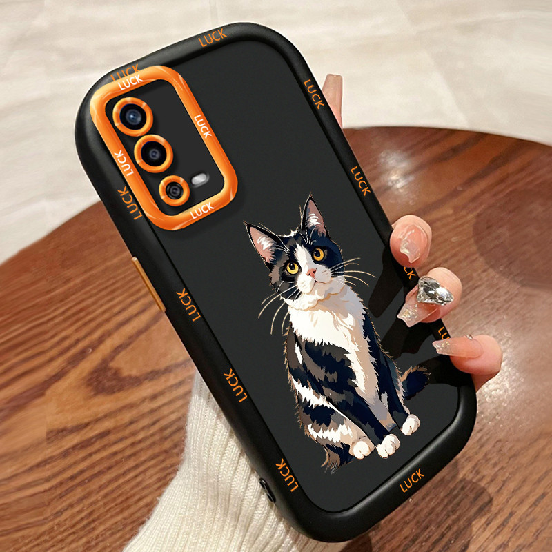 Ốp Lưng OPPO A55 4G Silicon Case Mèo Nhỏ Hoạt hình