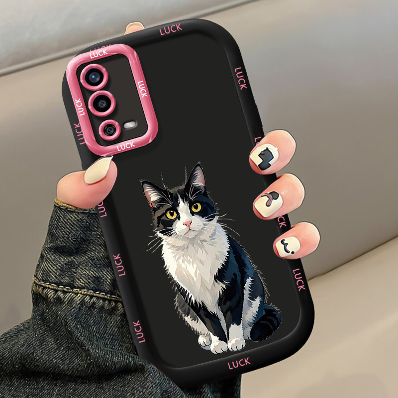 Ốp Lưng OPPO A55 4G Silicon Case Mèo Nhỏ Hoạt hình