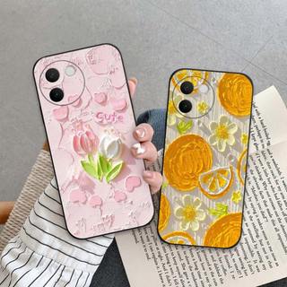 Ốp lưng Vivo V30 / V30E In hình Hoa xinh dễ thương chống sốc, mềm bảo vệ camera