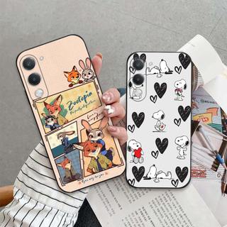Ốp lưng Vivo Y04 In hoạt hình dễ thương chống sốc, mềm bảo vệ camera