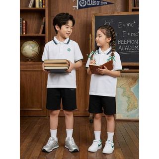 BM2602ST01 - Bộ quần áo trẻ em Beemon phối cổ polo size 120-170