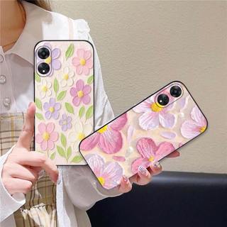 Ốp lưng Oppo A58 / A78 4G / A98 5G In hình Hoa xinh dễ thương chống sốc, mềm bảo vệ camera