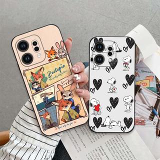 Ốp lưng Oppo Find X9 In hoạt hình dễ thương chống sốc, mềm bảo vệ camera