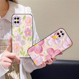 Ốp lưng Oppo A54 / A55 In hình Hoa xinh dễ thương chống sốc, mềm bảo vệ camera