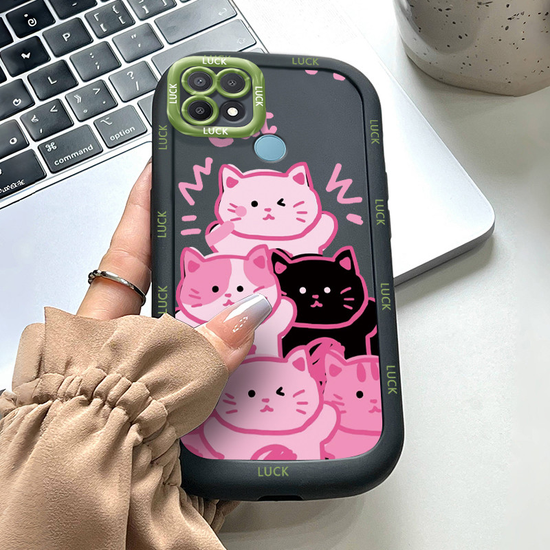 Ốp Lưng OPPO A15 A15s A35 4G Silicon Case Mèo Dễ thương