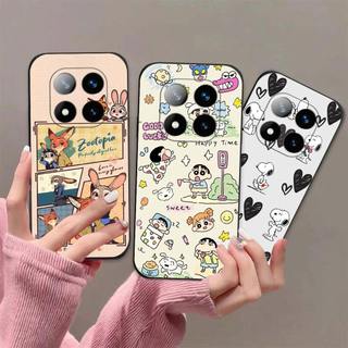 Ốp lưng Xiaomi Redmi Note 14 Pro / Pro Plus In hoạt hình dễ thương chống sốc, mềm bảo vệ camera