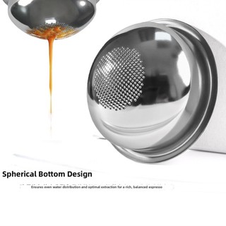 [FUXIN] 58mm CHO Giỏ lọc cà phê không đáy SEMI Portafilter bằng thép không gỉ