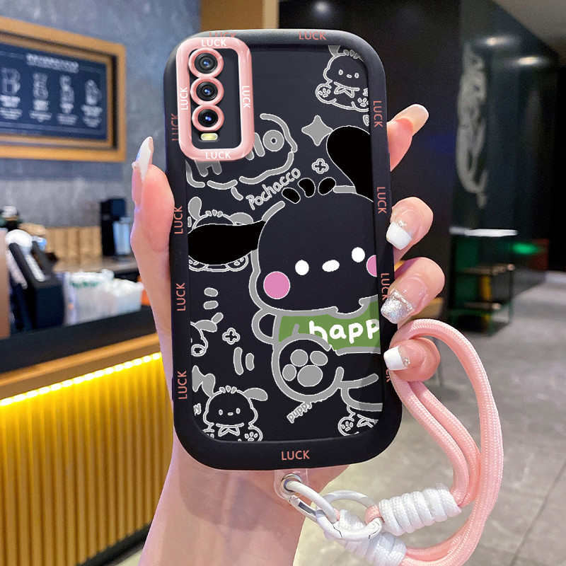 Ốp Lưng VIVO Y20 Y20i Y20s Y20A Y20G Y12A Y12S Y11s Case Động vật nhỏ Với Lanyard