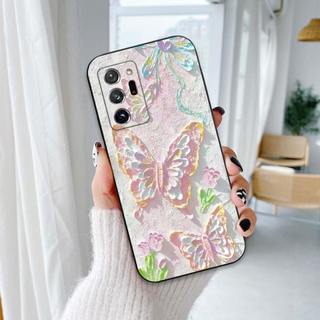 Ốp lưng Samsung Note 20 / Note 20 Ultra In hình Hoa xinh dễ thương chống sốc, mềm bảo vệ camera