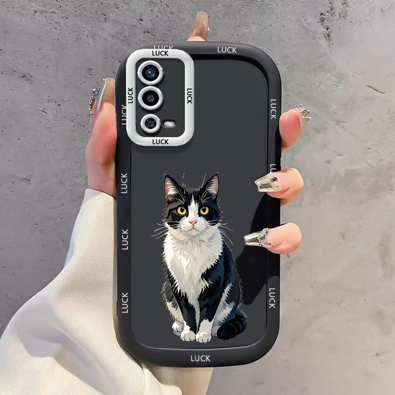 Ốp Lưng OPPO A55 4G Silicon Case Mèo Nhỏ Hoạt hình